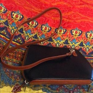 Vera Pelle Vintage 100% Leather Cross Body Purse